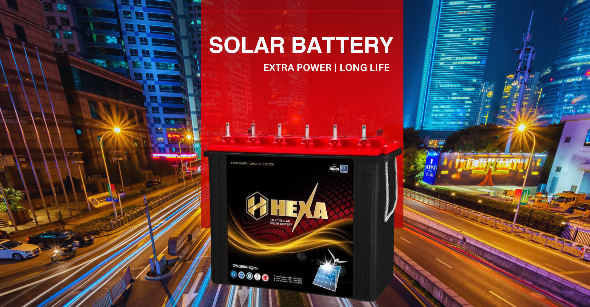 Hexa Solar Battery